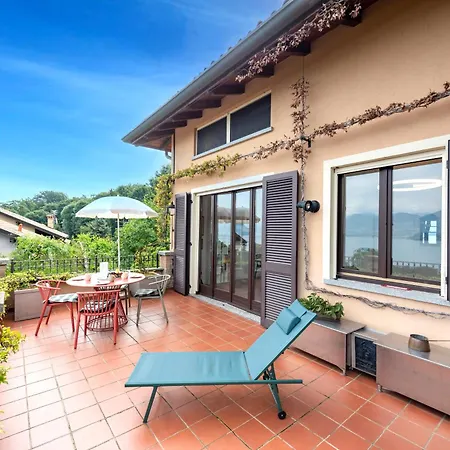 Il Dipinto Sul Lago Stresa Center: Terrace, Garden And Privare Garage - Happy Rentals Stresa